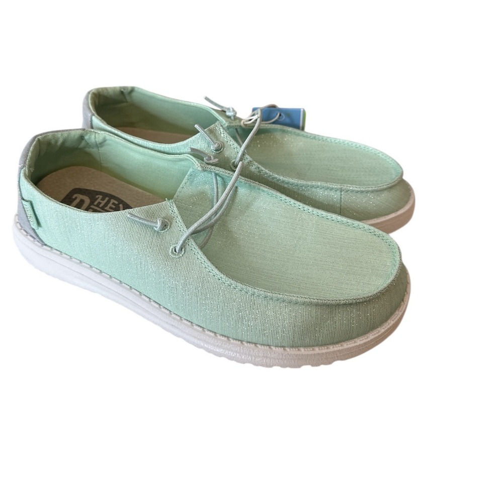 Hey Dude Sneakers‎ Shoes Womens Size 7 EU 38 Wendy Glitter Moon Stone New
